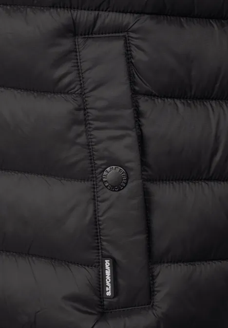 Lichte, donzen bodywarmer limousine black