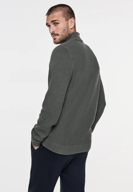 Cardigan met rits light iron grey Cardigan met rits light iron grey