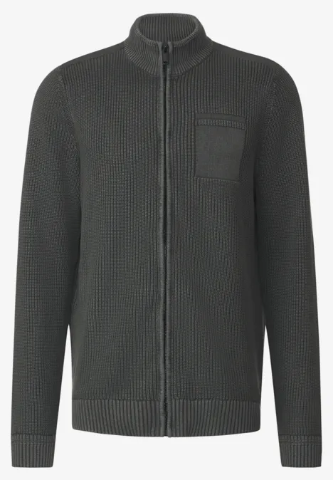 Cardigan met rits light iron grey Cardigan met rits light iron grey