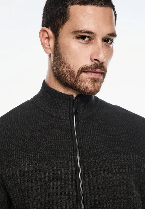 Strukturjacke Black
