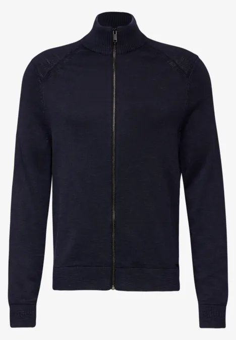 Cardigan met gewassen look nightfall blue Cardigan met gewassen look nightfall blue
