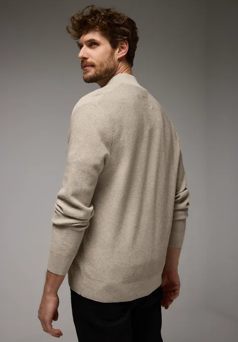 Strukturjacke granite beige