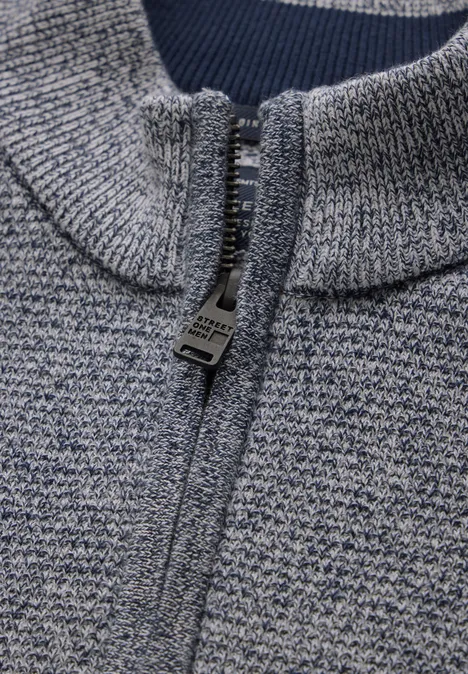 Two-Tone Strukturjacke bold blue