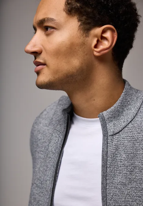 Two-Tone Strukturjacke bold blue