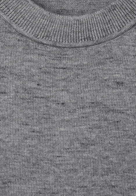 Basic Melange Pullover stone grey melange