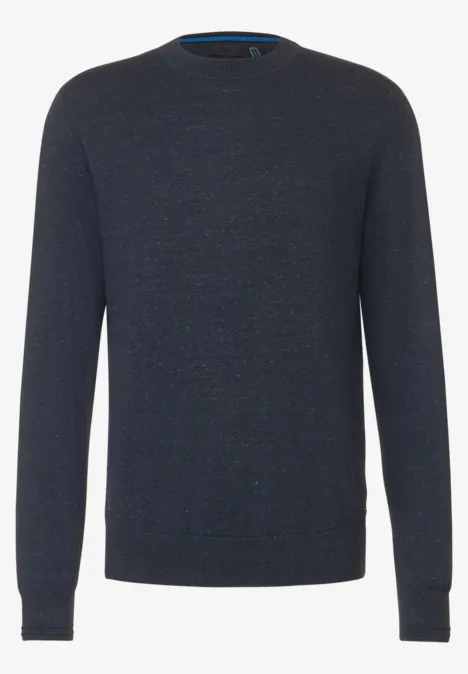 Basic Melange Pullover eclipse blue melange