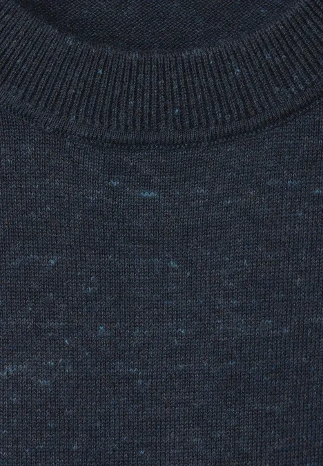 Basic Melange Pullover eclipse blue melange