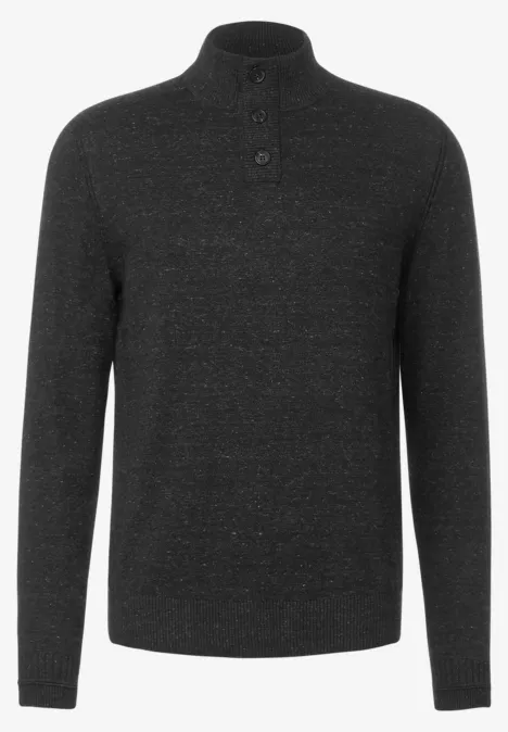 Troyer Strickpullover anthra grey melange