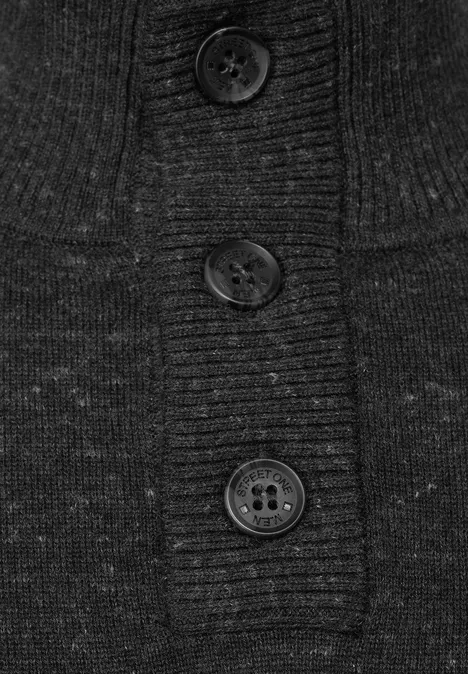 Troyer Strickpullover anthra grey melange