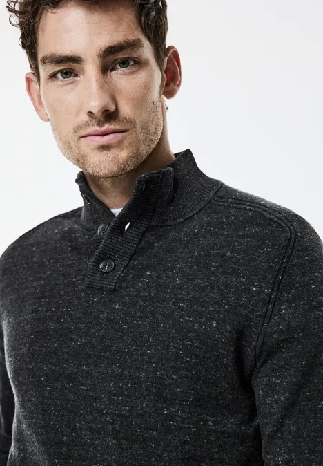 Troyer Strickpullover anthra grey melange
