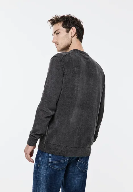 Softer Baumwollpullover Black