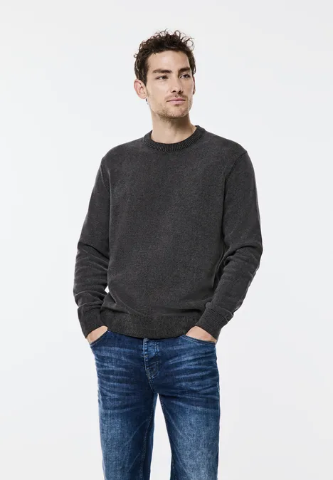 Softer Baumwollpullover Black
