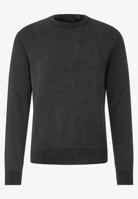 Softer Baumwollpullover Black