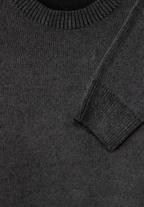 Softer Baumwollpullover Black