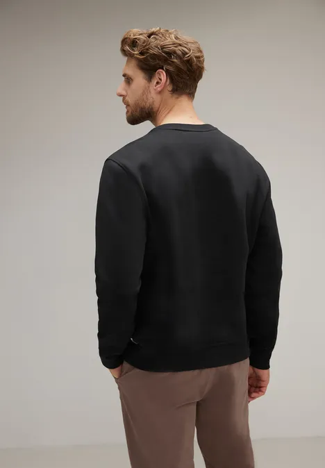 Trui met wording Black