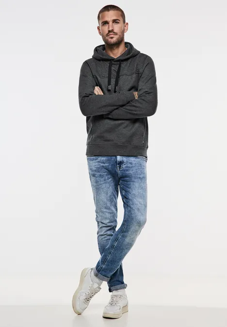 Pullover im Strukturmix anthra grey melange