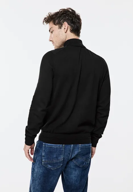 Pullover mit Rollkragen Black
