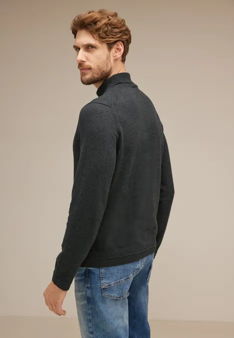 Pullover mit Rollkragen anthra grey melange