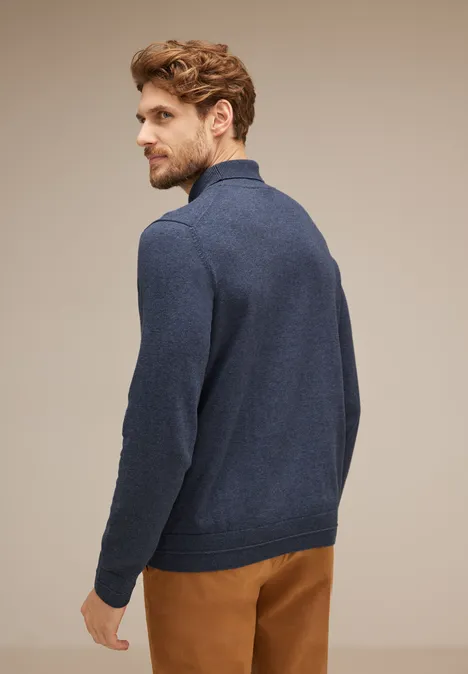 Pullover mit Rollkragen dusty nordic blue