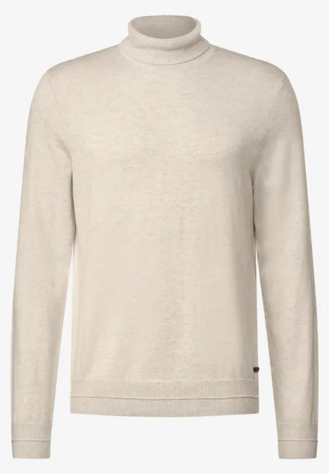 Pullover mit Rollkragen wool white