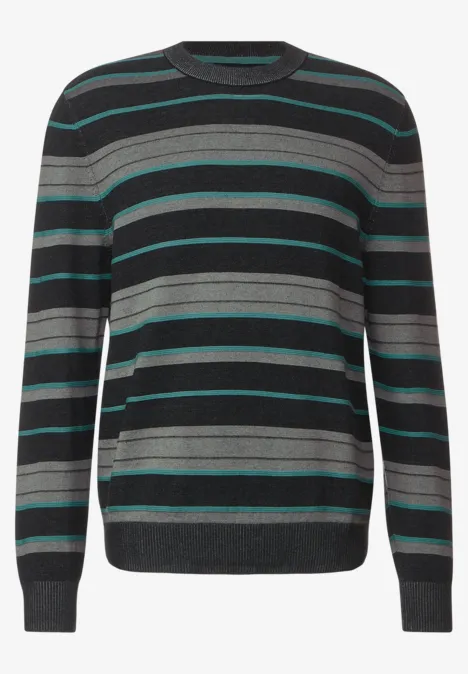 Pull-over à rayures Black