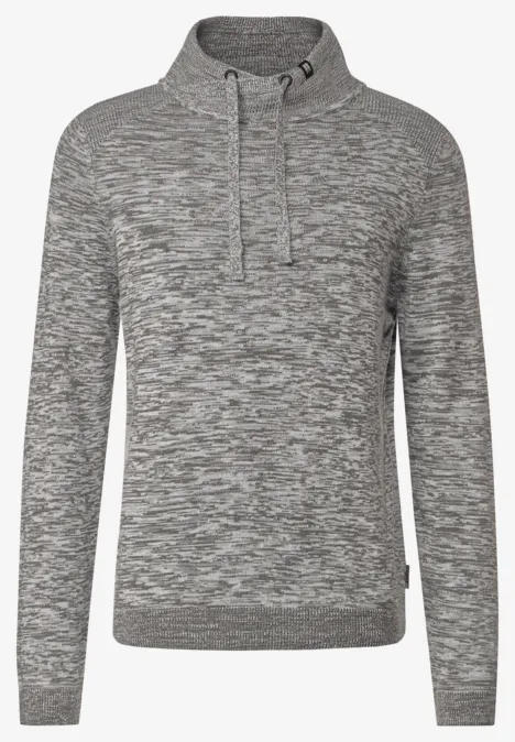 Mouliné Pullover stone grey melange