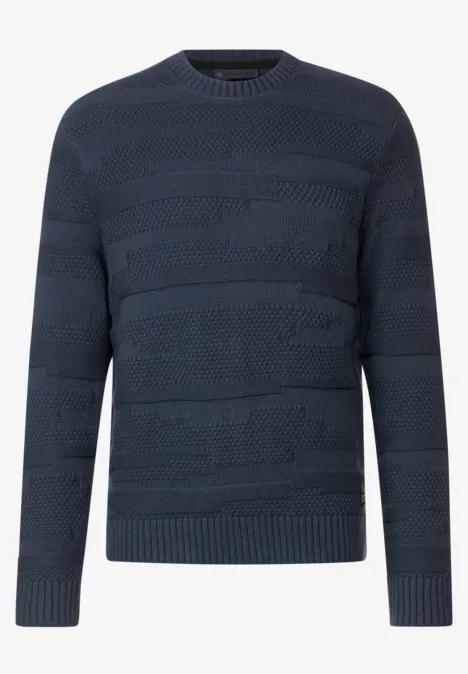 Pull-over à motif dark dust blue