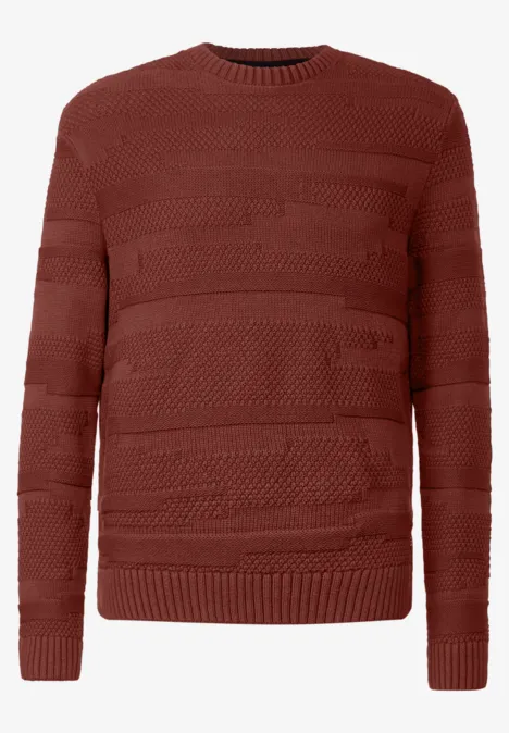 Pull-over à motif rusty red