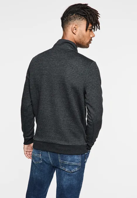 Troyer mit Struktur anthra grey melange
