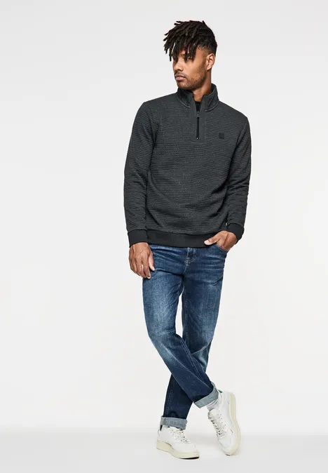 Troyer mit Struktur anthra grey melange