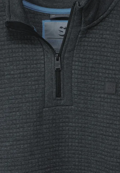 Troyer mit Struktur anthra grey melange