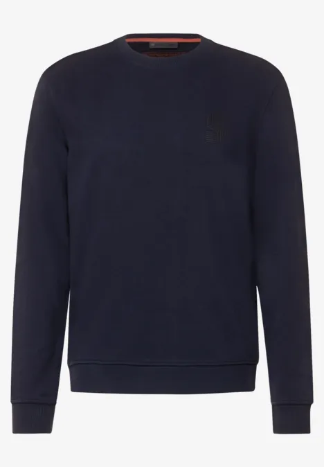 Sweatshirt mit Brustprint eclipse blue