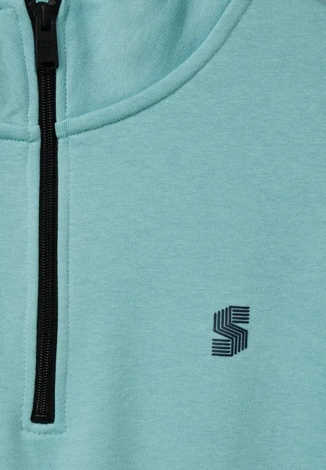 Troyer Sweatshirt aurora turquoise