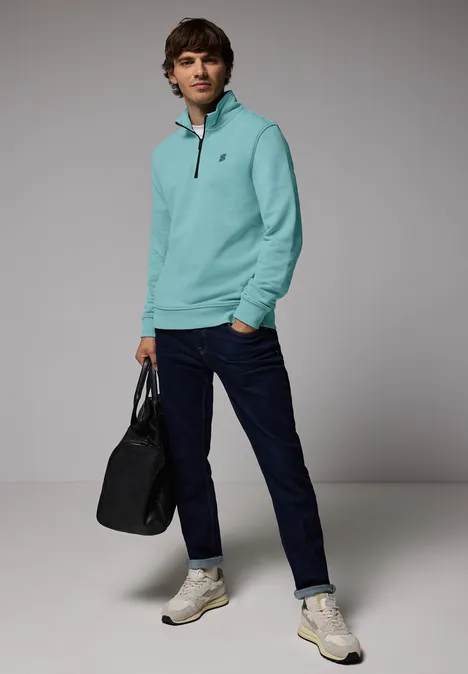 Troyer Sweatshirt aurora turquoise