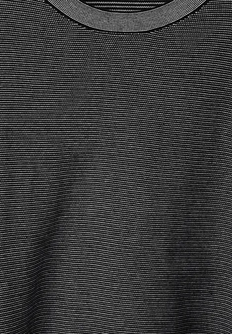 Feiner Slub-Pullover carbon grey melange