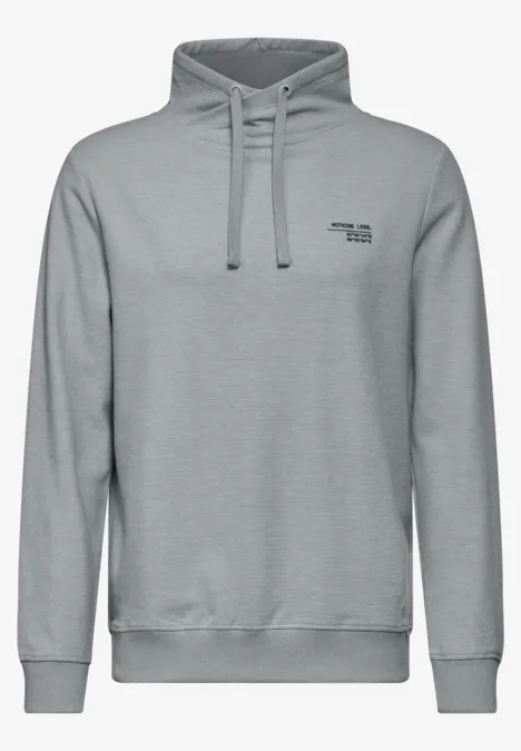 Leichter Schalkragen Sweat harbour grey