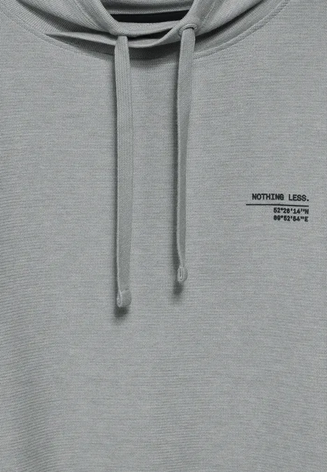 Leichter Schalkragen Sweat harbour grey