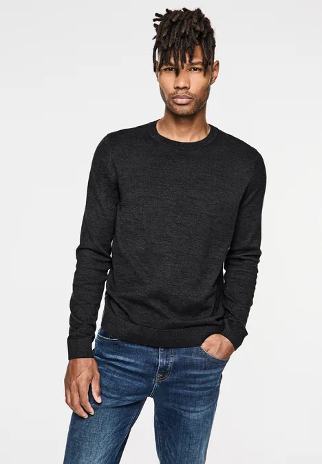 Feinstrickpullover anthra grey melange Feinstrickpullover anthra grey melange