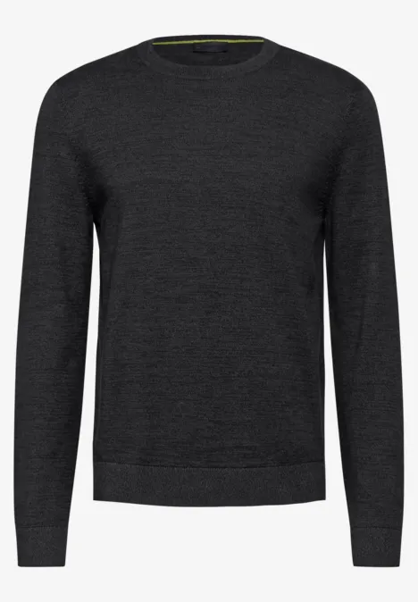 Feinstrickpullover anthra grey melange Feinstrickpullover anthra grey melange
