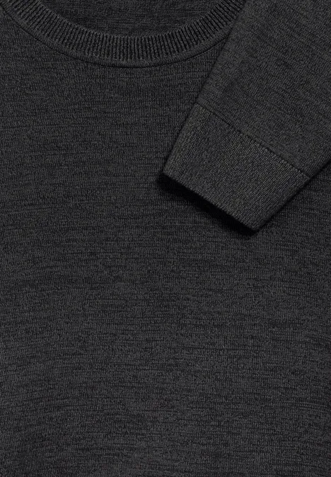 Feinstrickpullover anthra grey melange Feinstrickpullover anthra grey melange
