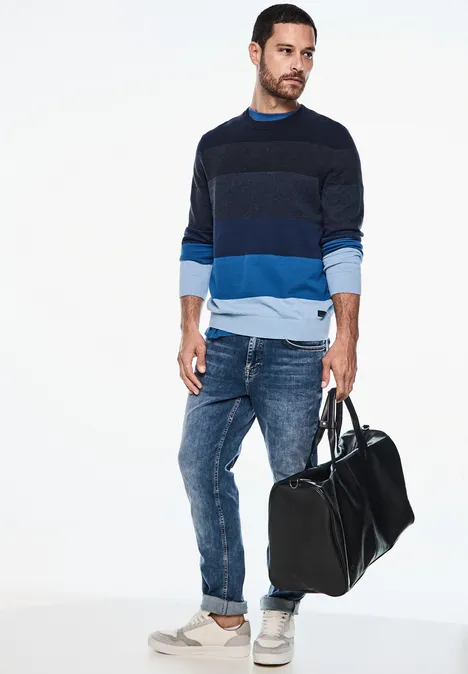 Feinstrickpullover arctic blue