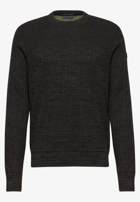 Trui met structuur Black Trui met structuur Black
