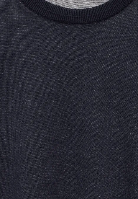 Pullover in Two Tone Optik nightfall blue