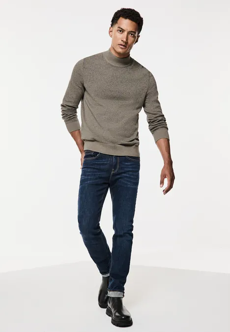 Pullover in Two Tone Optik timber brown melange