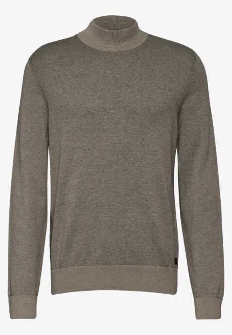 Pullover in Two Tone Optik timber brown melange