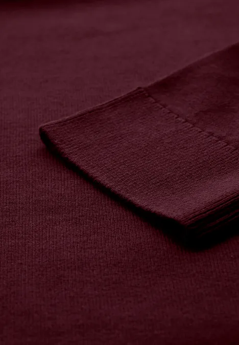 Basic Rollkragenpullover vintage red