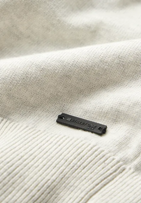 Basic Rollkragenpullover bright white