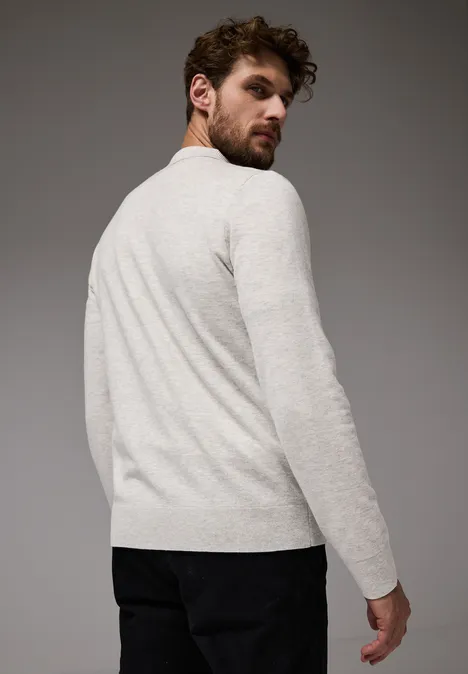 Softes Poloshirt frost grey melange
