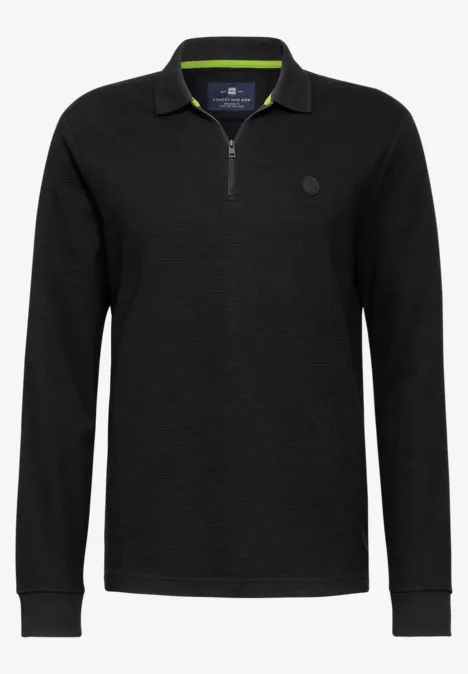 Ottoman-Pullover Black