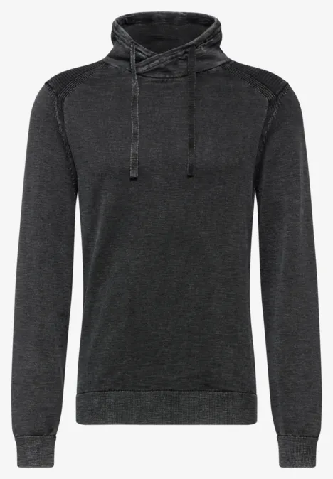 Pull à l'aspect délavé Black